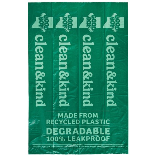 Good Boy Clean & Kind Recycled & Degradable Poo Bags 60Pk