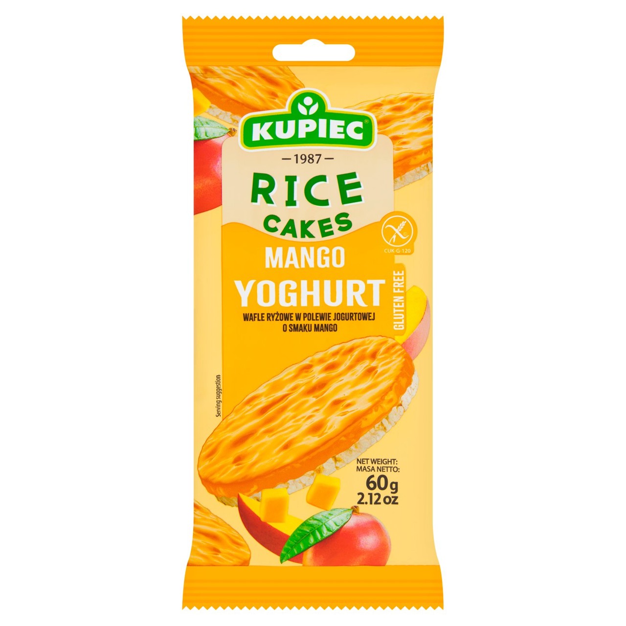 Kupiec Mango Yogurt Rice Cakes 60g