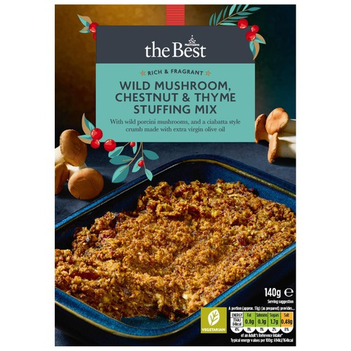 Morrisons The Best Wild Mushroom, Chestnut & Thyme Stuffing 140g