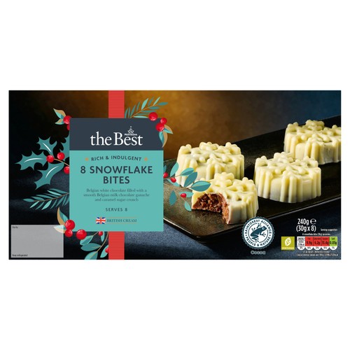 Morrisons The Best White Chocolate Snowflakes 240g