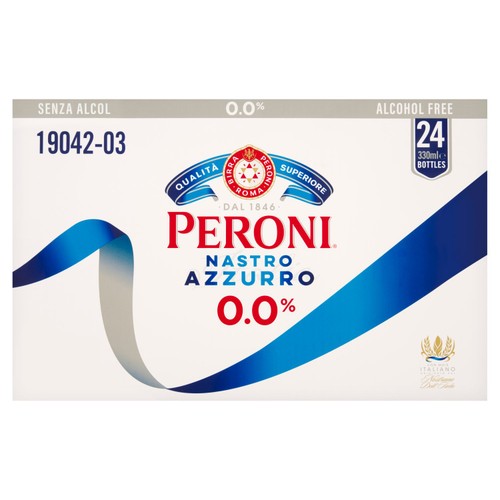 Peroni Nastro Azzurro 24X330Ml 0% Abv
