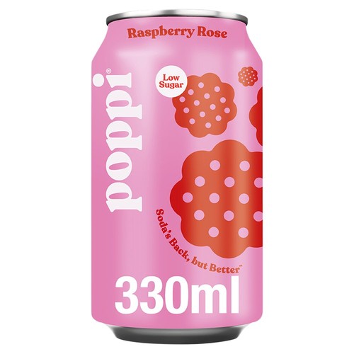Poppi Raspberry & Rose 330ml