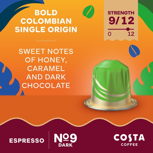 Costa Coffee Colombian Espresso Capsules x 10