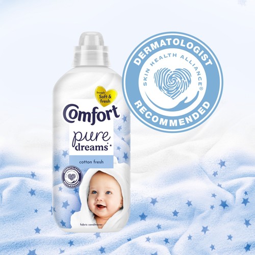 Comfort Fabric Conditioner Pure Dreams Cotton Fresh 30 Washes (900 ml)