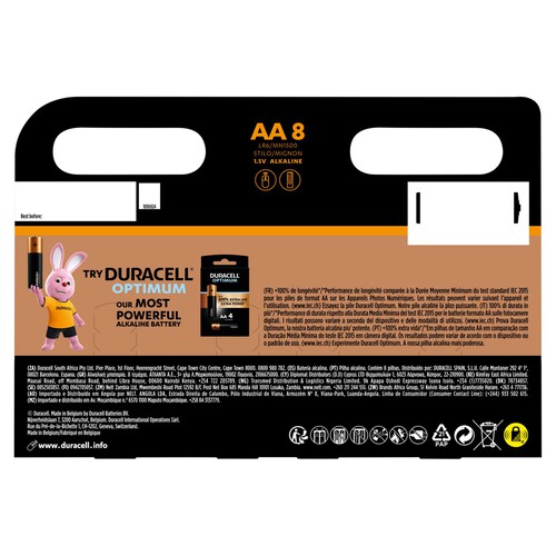 Duracell Plus AA Alkaline Batteries LR6 