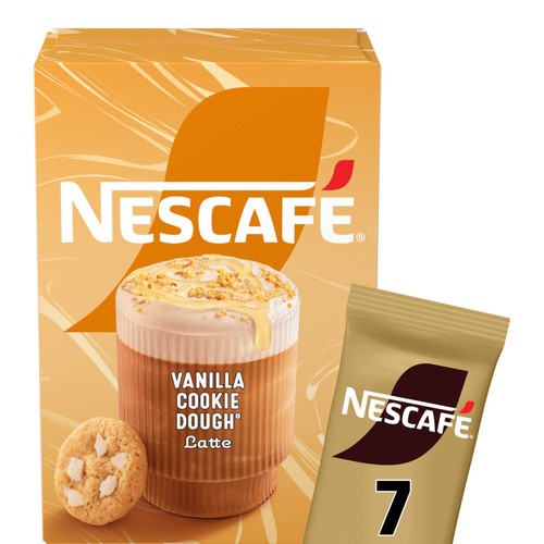 Nescafe Vanilla Cookie Dough Latte Coffee  7x133g Sachets