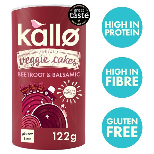 Kallo Beetroot Veggie Cakes 122g