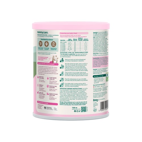 Nanny Care Stage 1 First Infant Milk Goat Milk From Birth 800g