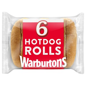 Warburtons Sliced Hotdog Rolls | Morrisons