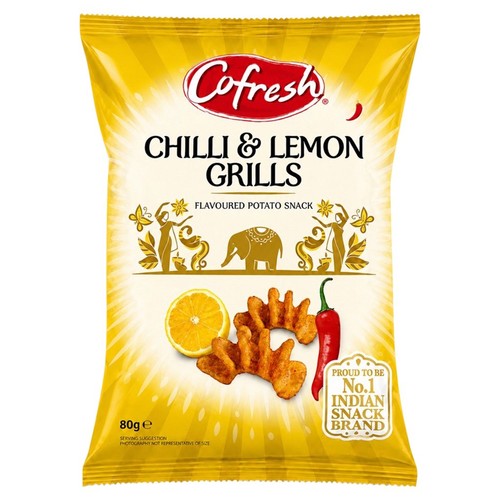 Cofresh Chilli & Lemon Potato Grills 80g