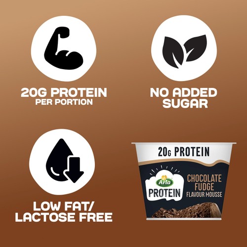 Arla Protein Chocolate Fudge Flavour Mousse 200g