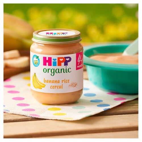 HiPP Organic Banana Rice Breakfast Baby Food Jar 4+ Months