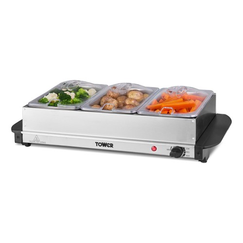 Tower Buffet Server & Plate Warmer