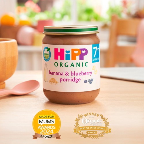 Hipp Organic Banana And Blueberry Porridge 