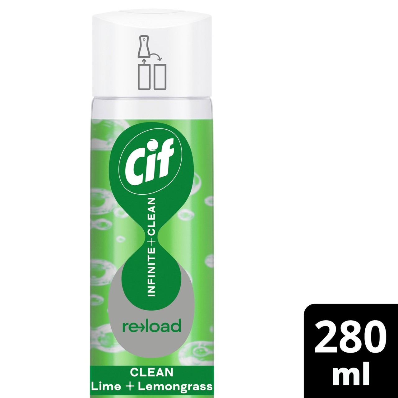 Cif Infinite Clean All in One Lime & Lemongrass Reload 280ml