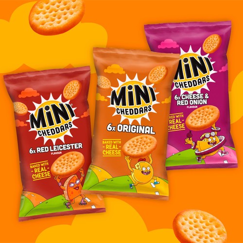 Jacob's Mini Cheddars Original Multipack Baked Snacks Multipack 6 x 23g