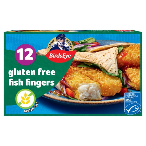 Birds Eye 12 Gluten Free Breaded Fish Fingers 360g 