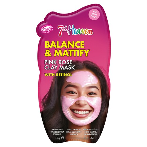 7th Heaven Pink Rose Clay Mask With Retinol