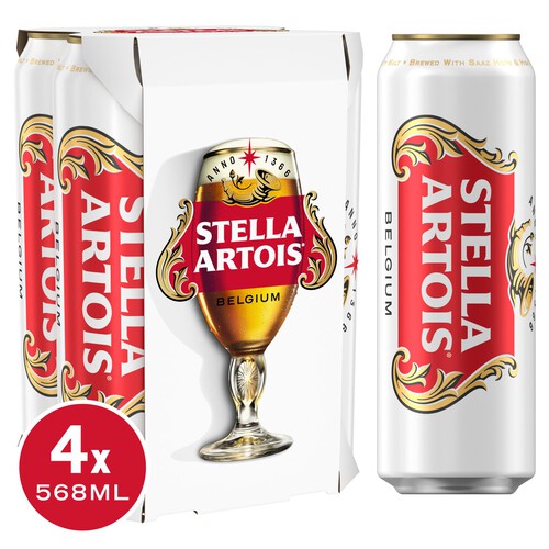 Stella Artois Premium Lager Beer Cans