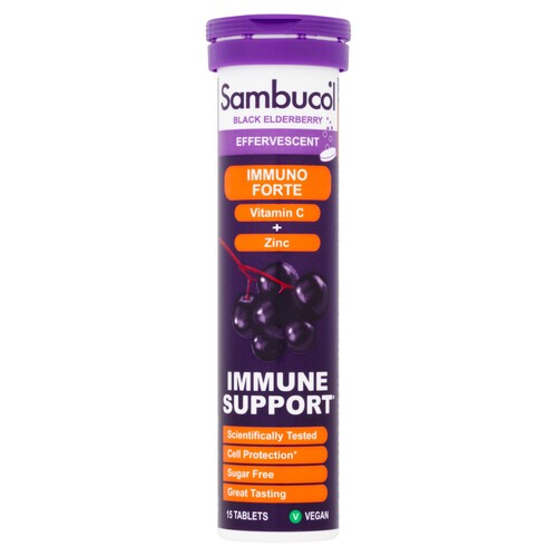 Sambucol Black Elderberry Immuno Forte Effervescent Tablets