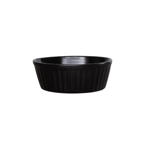 Nutmeg Home Black Ceramic Oval Pie Dish