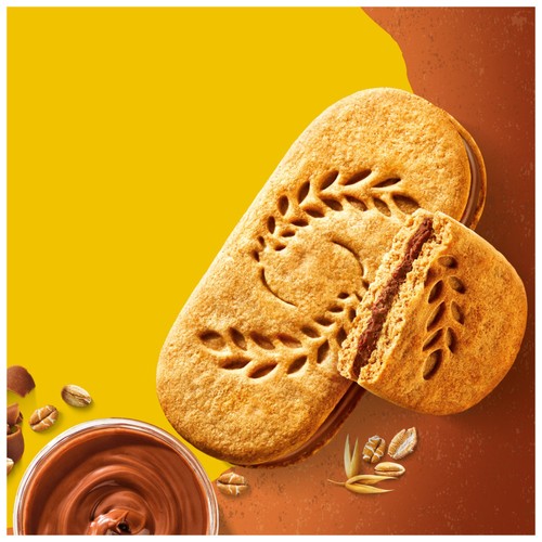 Belvita Sandwich Chocolate Hazelnut Biscuits-Breakfast 253g