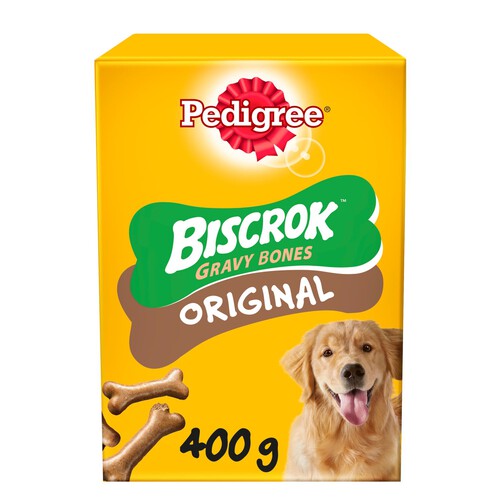 Pedigree Biscrok Gravy Bones Adult Dog Treats Original Biscuits