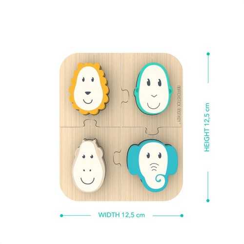 Matchstick Monkey Wooden Animal Puzzle Game