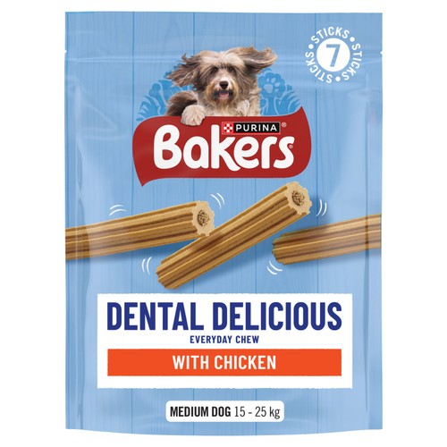 Bakers Dental Delicious Medium Dog Chews Chicken