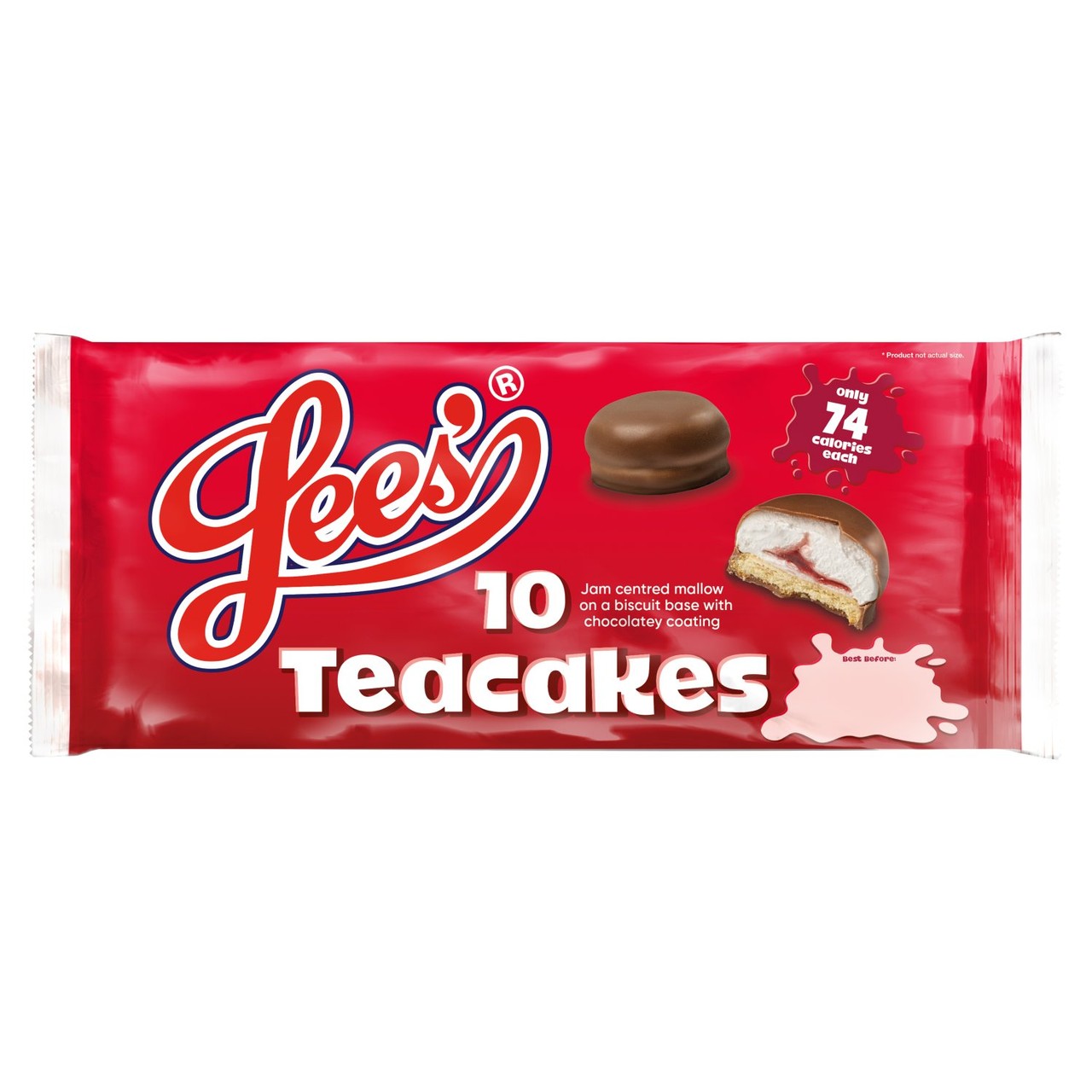 Lees' Jam Teacakes 10 pack