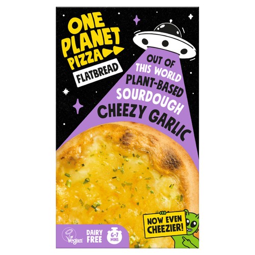 One Planet Pizza Sourdough Cheezy Garlic Flatbread 190g