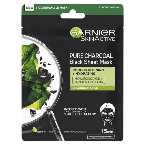 Garnier Skin Active Pure Charcoal Black Tissue Mask