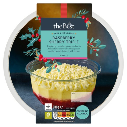 Morrisons The Best Sherry & Raspberry Trifle 900g