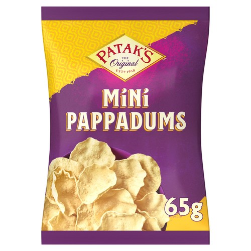 Patak's Plain Mini Pappadums  65g
