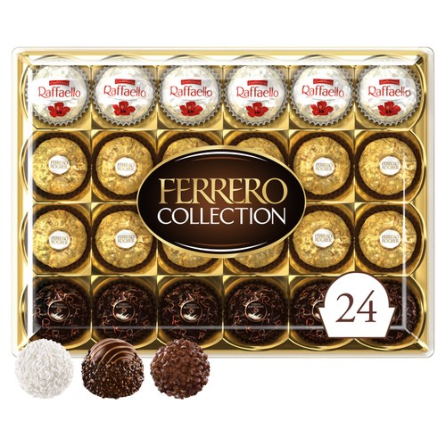 Ferrero Rocher Collection Chocolate Pralines Gift Box 24 Pieces 