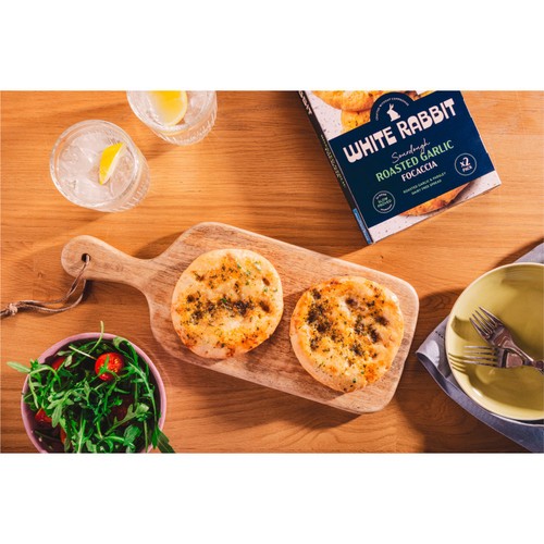 White Rabbit Gluten Free Roasted Garlic Focaccia 250g