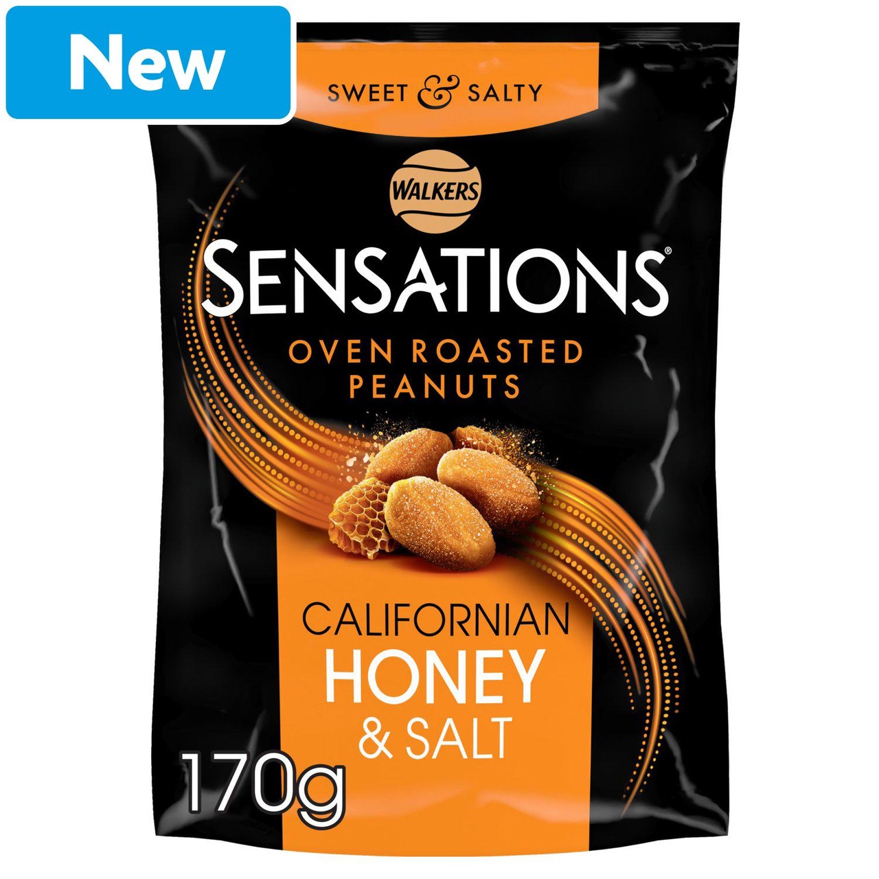 Walkers Sensations Californian Honey And Salt Peanuts