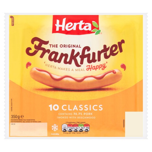 Herta Classic Frankfurter 10 Pack