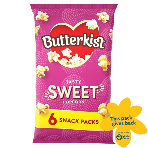 Butterkist Sweet Popcorn   6 x 12g