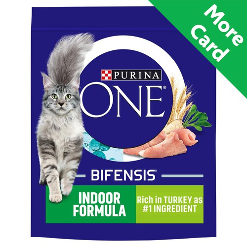 Purina ONE Indoor Cat Adult Dry Cat Food Rich In Turkey 750g