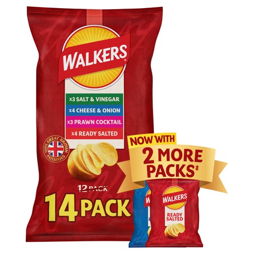 Walkers Classic Variety Multipack Crisps  14 x 25g