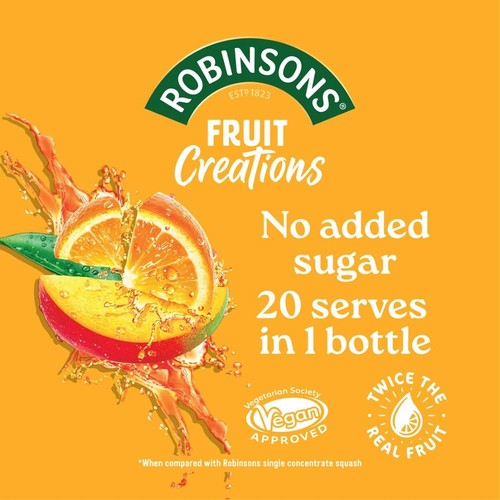 Robinsons Fruit Creations Orange & Mango Squash