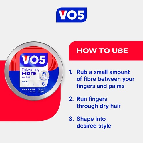 VO5 Matt Fibre Hair Paste 75ml