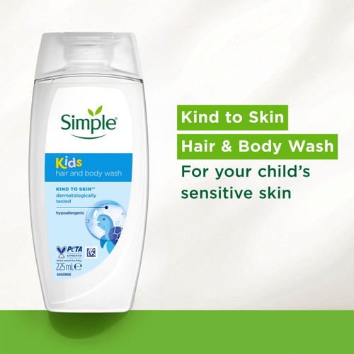 Simple Kids Hair & Body Wash  225ml