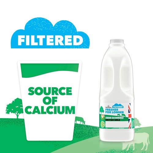 Morrisons Filtered Milk Semi Skimmed