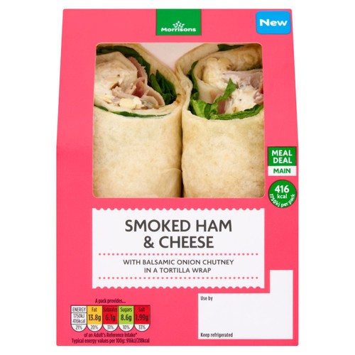Morrisons Smoked Ham And Cheese Wrap