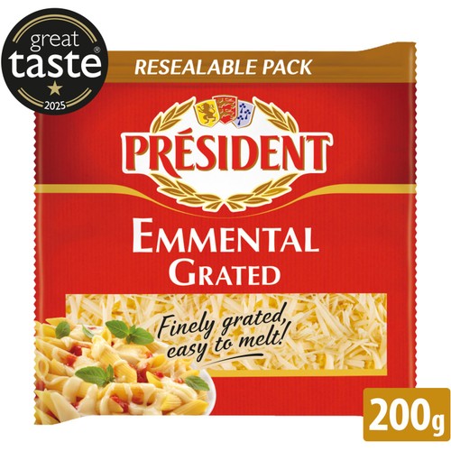 President Grated Emmental Cheese 
