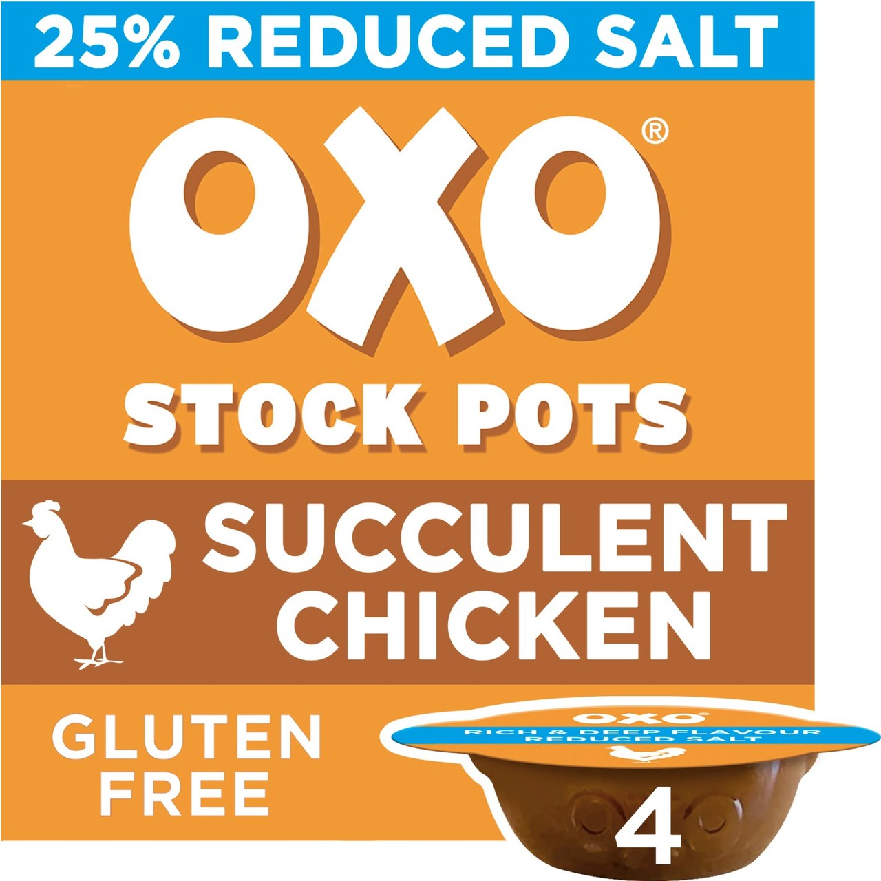Oxo Stock Pots Succulent Chicken 4 x 20g