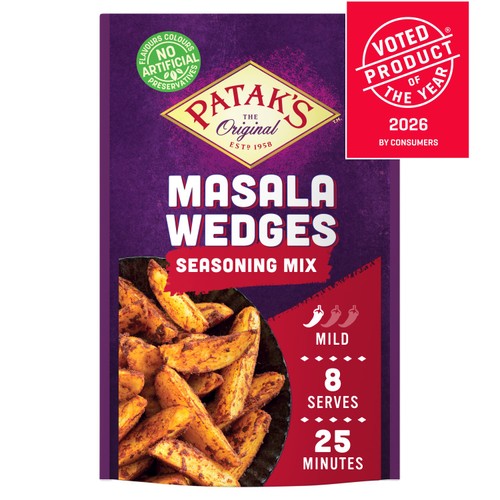Patak's Masala Wedges Indian Seasoning Mild Spice Mix 25g