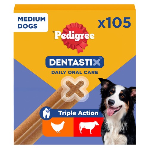 Pedigree Dentastix Daily Dental Chews Medium Dog 105 Sticks